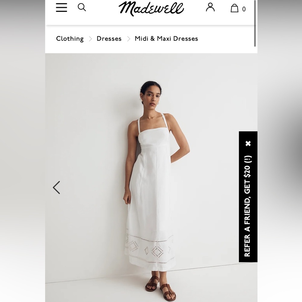 BRAND NEW White Madewell Dress (with tags!)